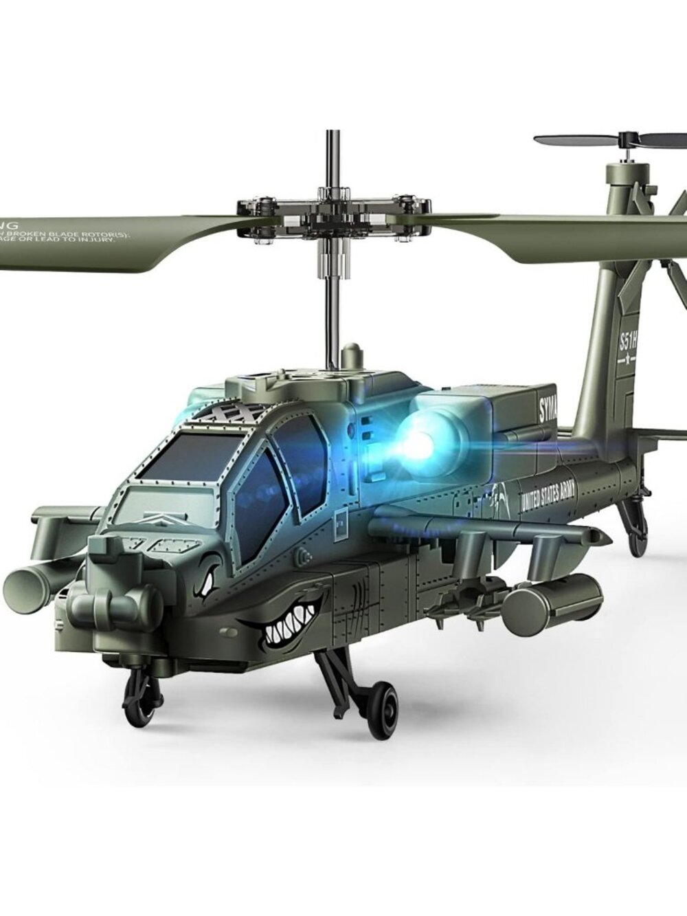 Remote Control Military Helicopter for Kids - Fun Indoor & Outdoor Flying Toy